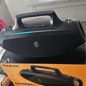 Skullcandy Black Portable Speaker with Bluetooth and LED Accents